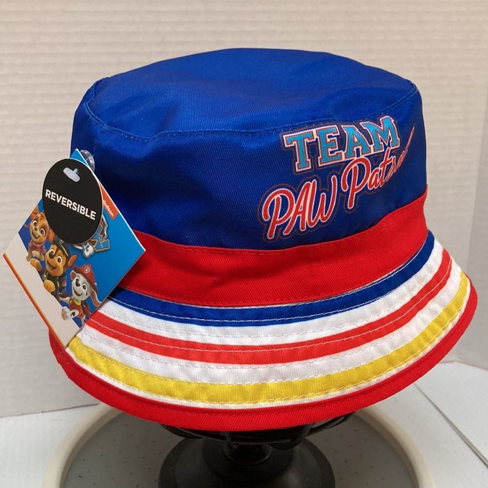 TEAM PAW PATROL Reversible Summer Sun Bucket Hat Kids Toddler UNISEX - Picture 4 of 12